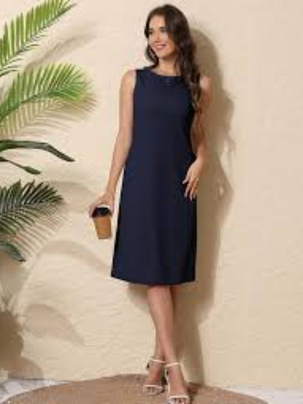 Banana Republic Navy Maxi Slip Dress